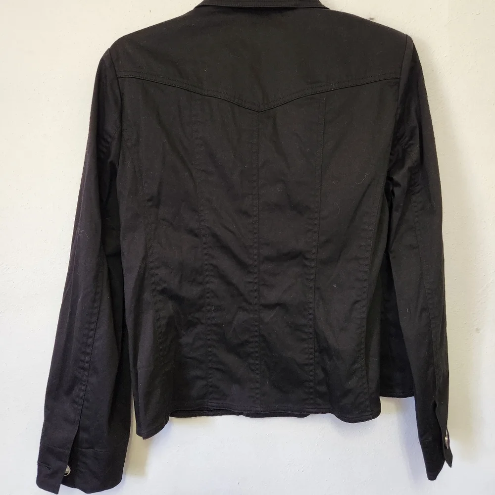 Jones New York/ Black Crop Jacket - Picture 7 of 7
